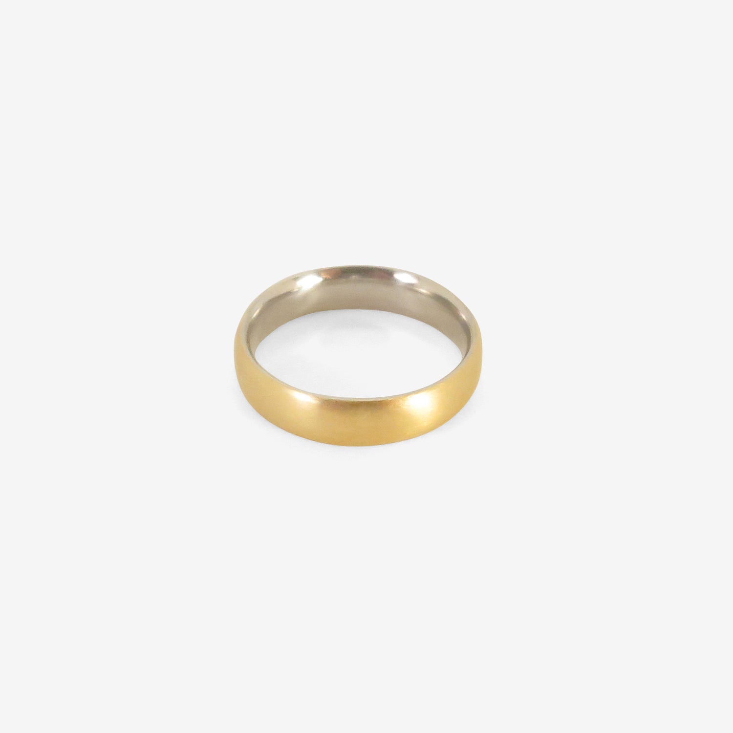 NIKOLLE RADI 18K & PLATINUM COMFORT BAND, 5MM