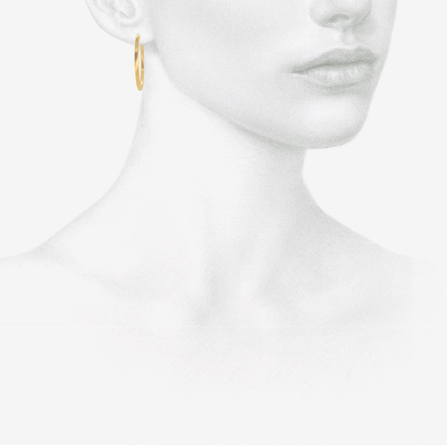 DARIUS 18K 24MM FAIRY HOOPS