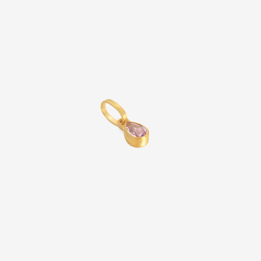 DARIUS 18K & PEAR-SHAPED LILAC SAPPHIRE PENDANT, 1.22CT
