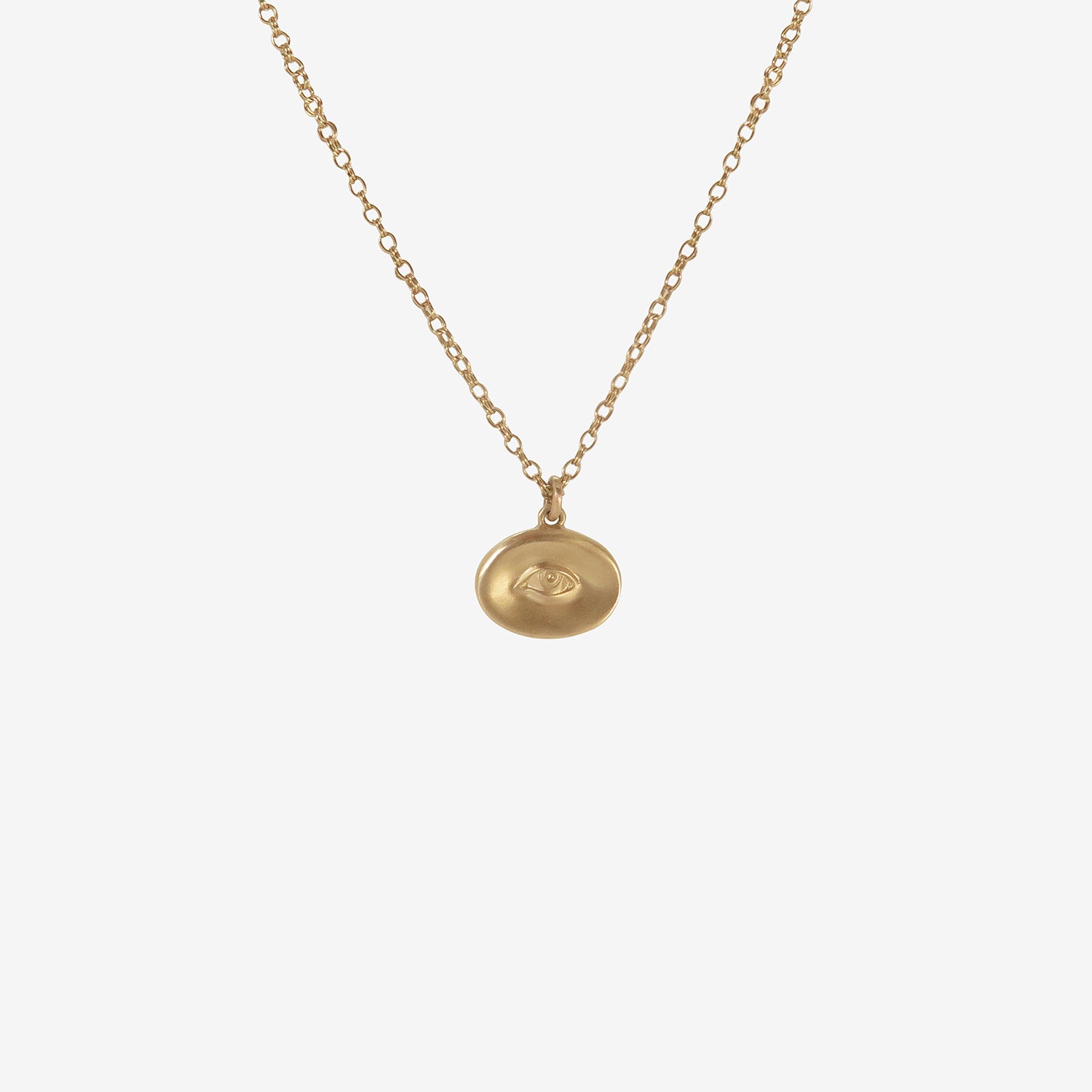 GABRIELLA KISS 10K SMALL EYE LOVE TOKEN PENDANT