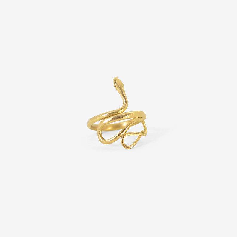 GABRIELLA KISS 18K LARGE SNAKE RING