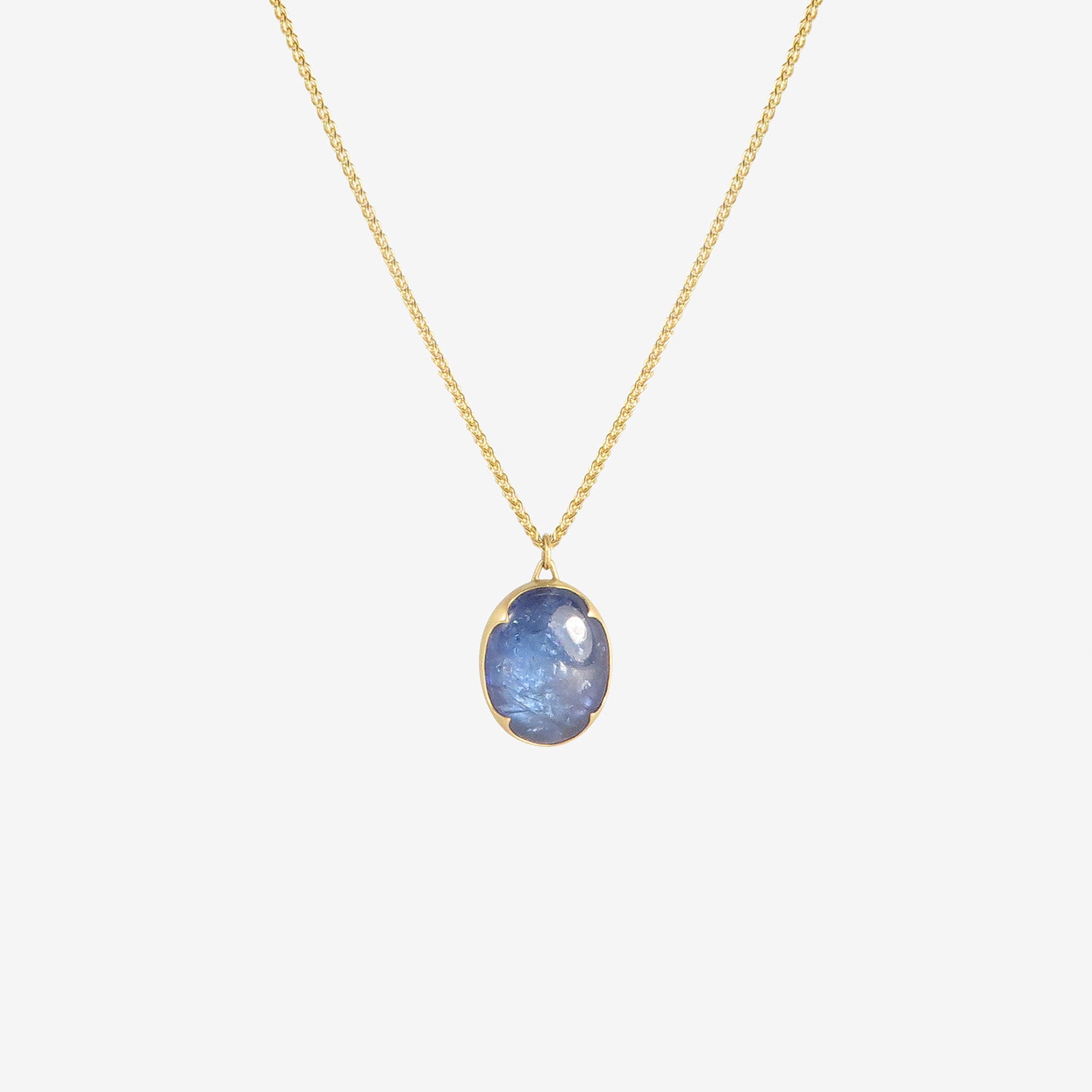 GABRIELLA KISS 18K & OVAL TANZANITE PENDANT, 15.7CT