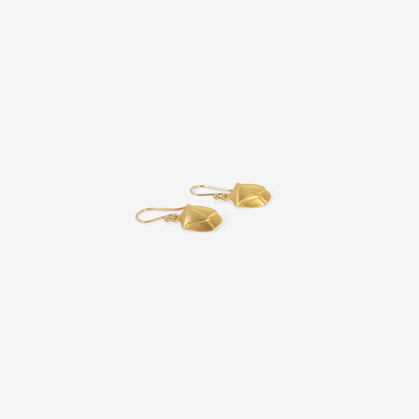 GABRIELLA KISS 18K YELLOW GOLD STINK BUG EARRINGS