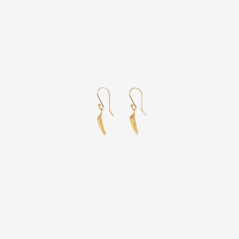 GABRIELLA KISS 18K YELLOW GOLD STINK BUG EARRINGS