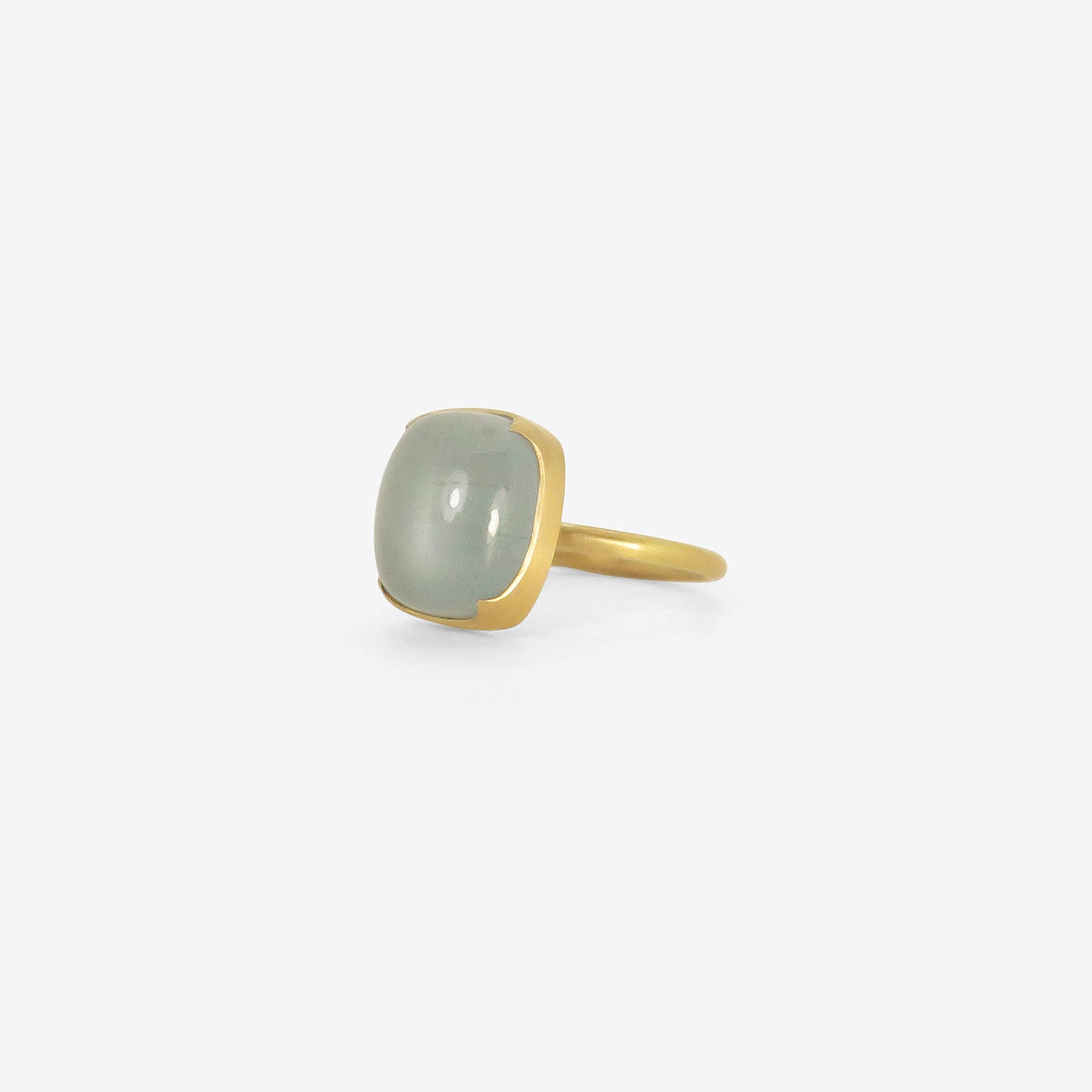 GABRIELLA KISS 18K & CUSHION-SHAPED AQUAMARINE RING, 6.24CT