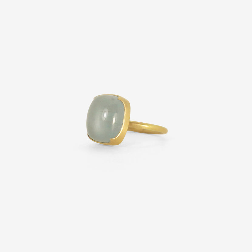 GABRIELLA KISS 18K & CUSHION-SHAPED AQUAMARINE RING, 6.24CT