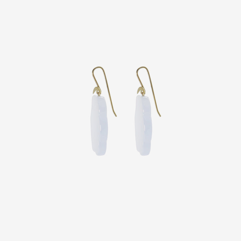 GABRIELLA KISS 18K & BLUE CHALCEDONY CLOUD EARRINGS