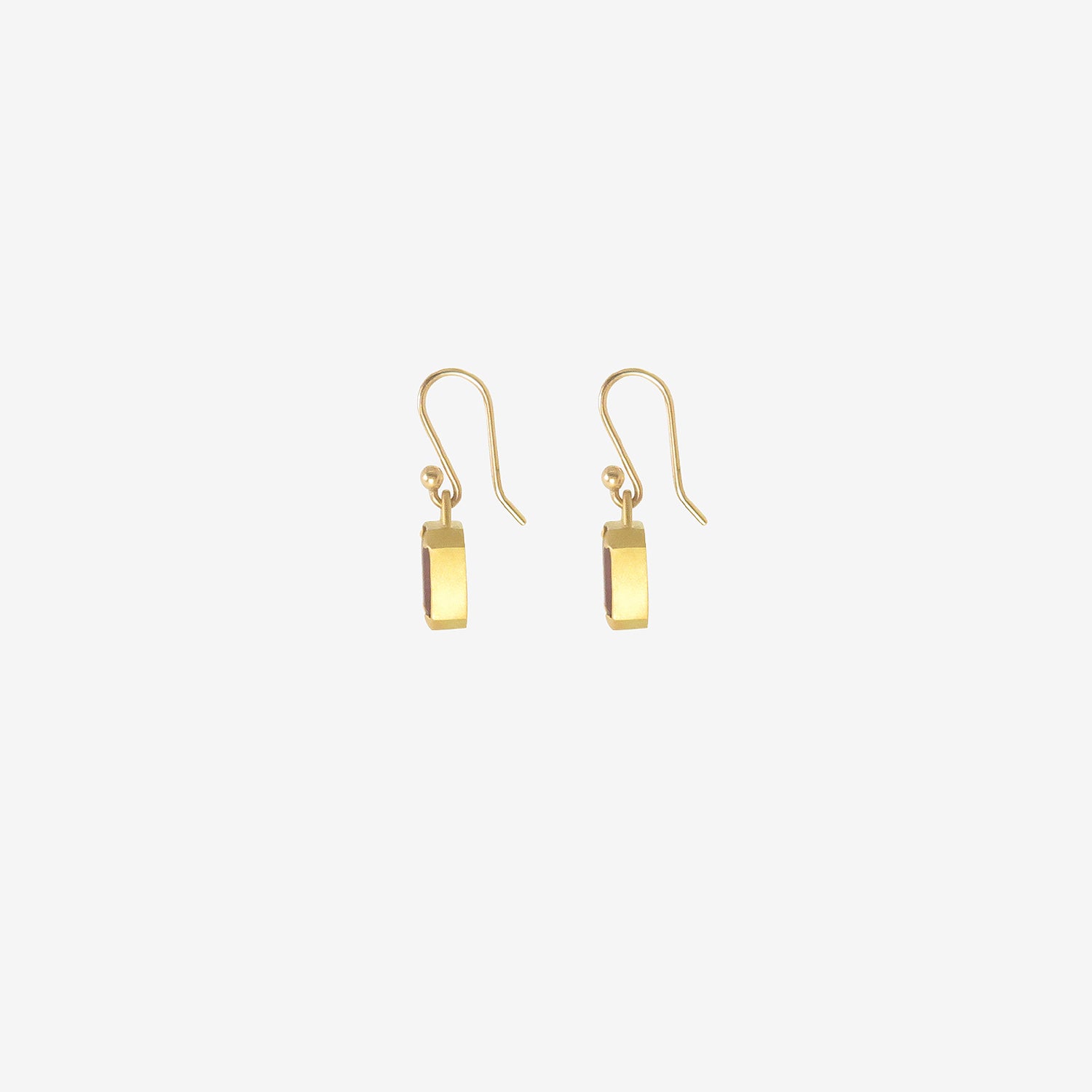 GABRIELLA KISS 18K & EMERALD-CUT PIGEON BLOOD RUBY EARRINGS, 3.9CT