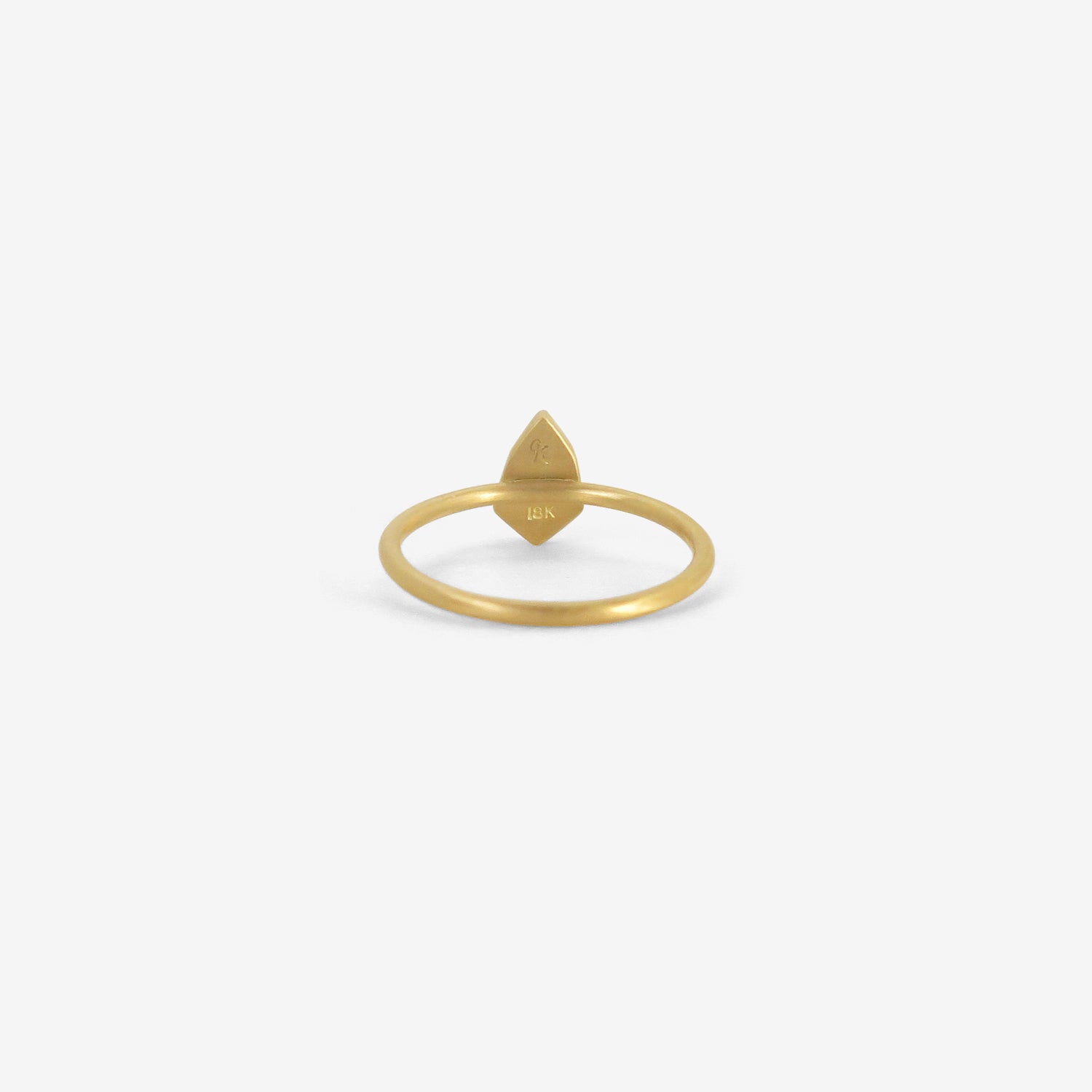 GABRIELLA KISS 18K & WHITE KITE-SHAPED DIAMOND RING, .68CT