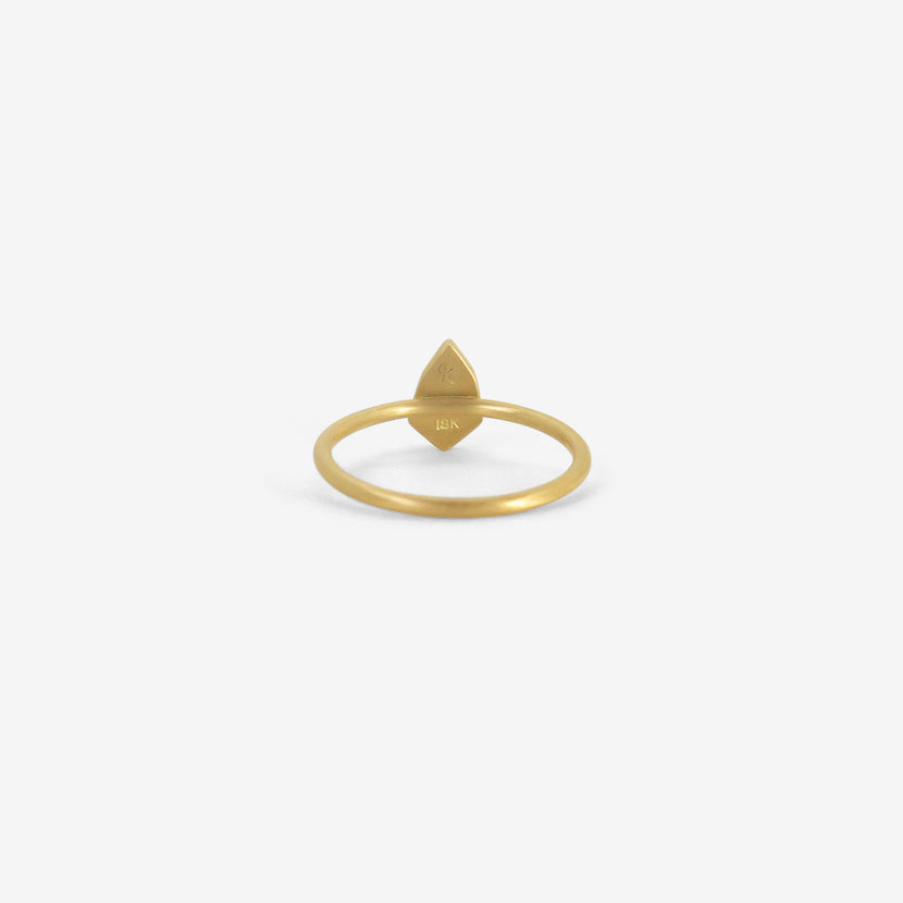 GABRIELLA KISS 18K & WHITE KITE-SHAPED DIAMOND RING, .68CT