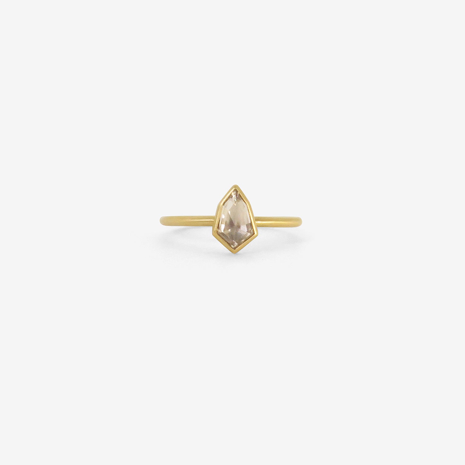 GABRIELLA KISS 18K & WHITE KITE-SHAPED DIAMOND RING, .68CT