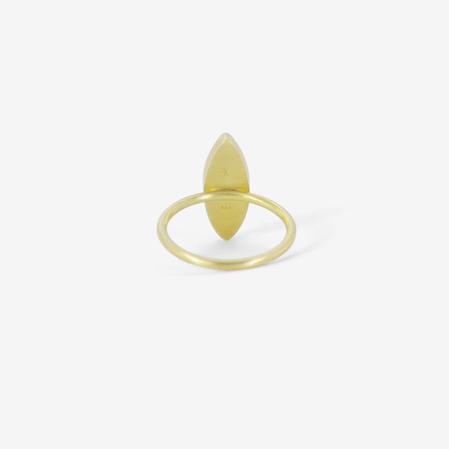 GABRIELLA KISS 18K & MARQUIS-SHAPED ALMANDINE GARNET RING