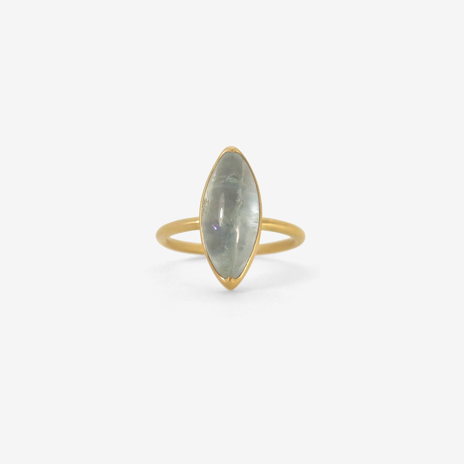 GABRIELLA KISS 18K & MARQUIS-SHAPED AQUAMARINE RING, 2.44CT