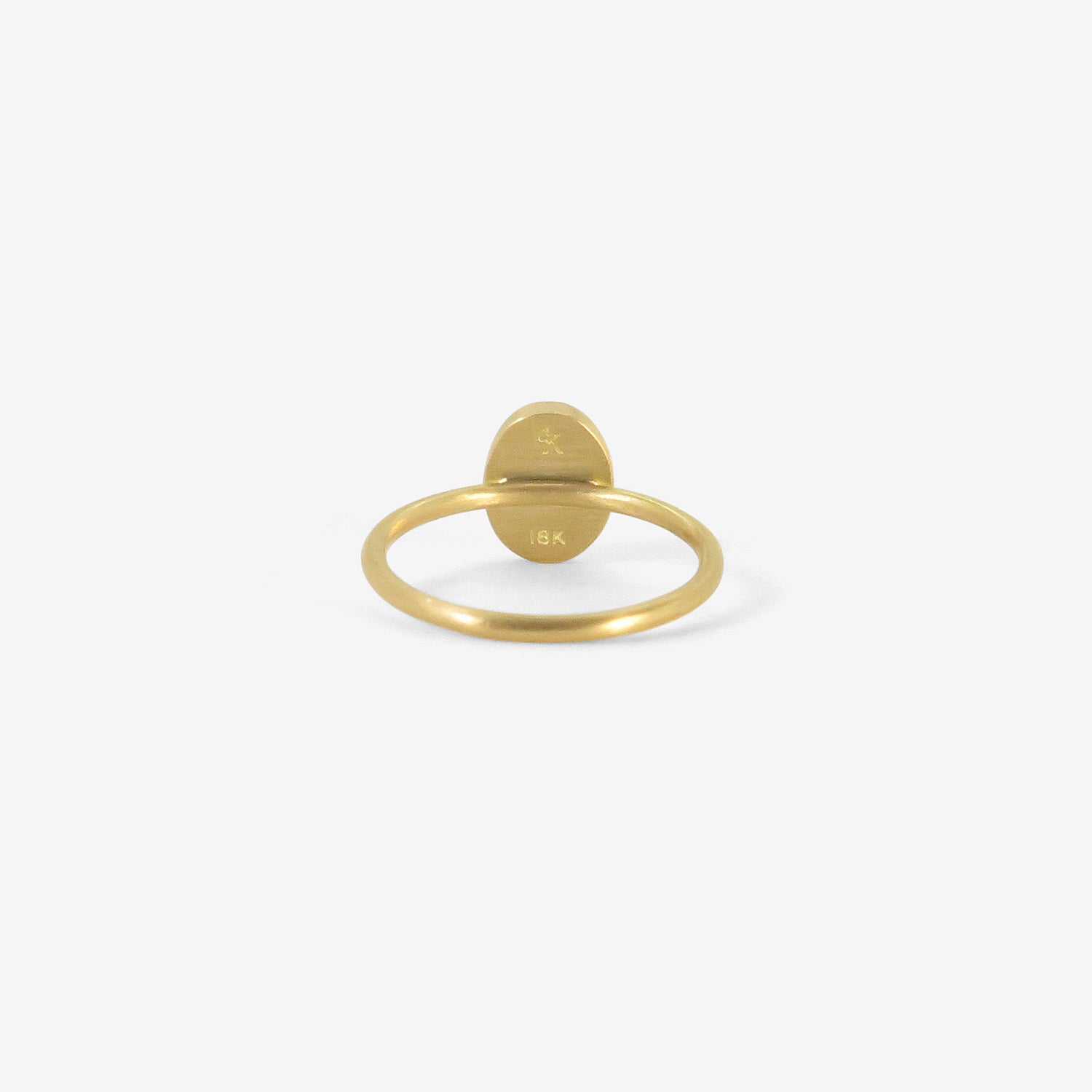 GABRIELLA KISS 18K & OVAL AUSTRALIAN OPAL RING