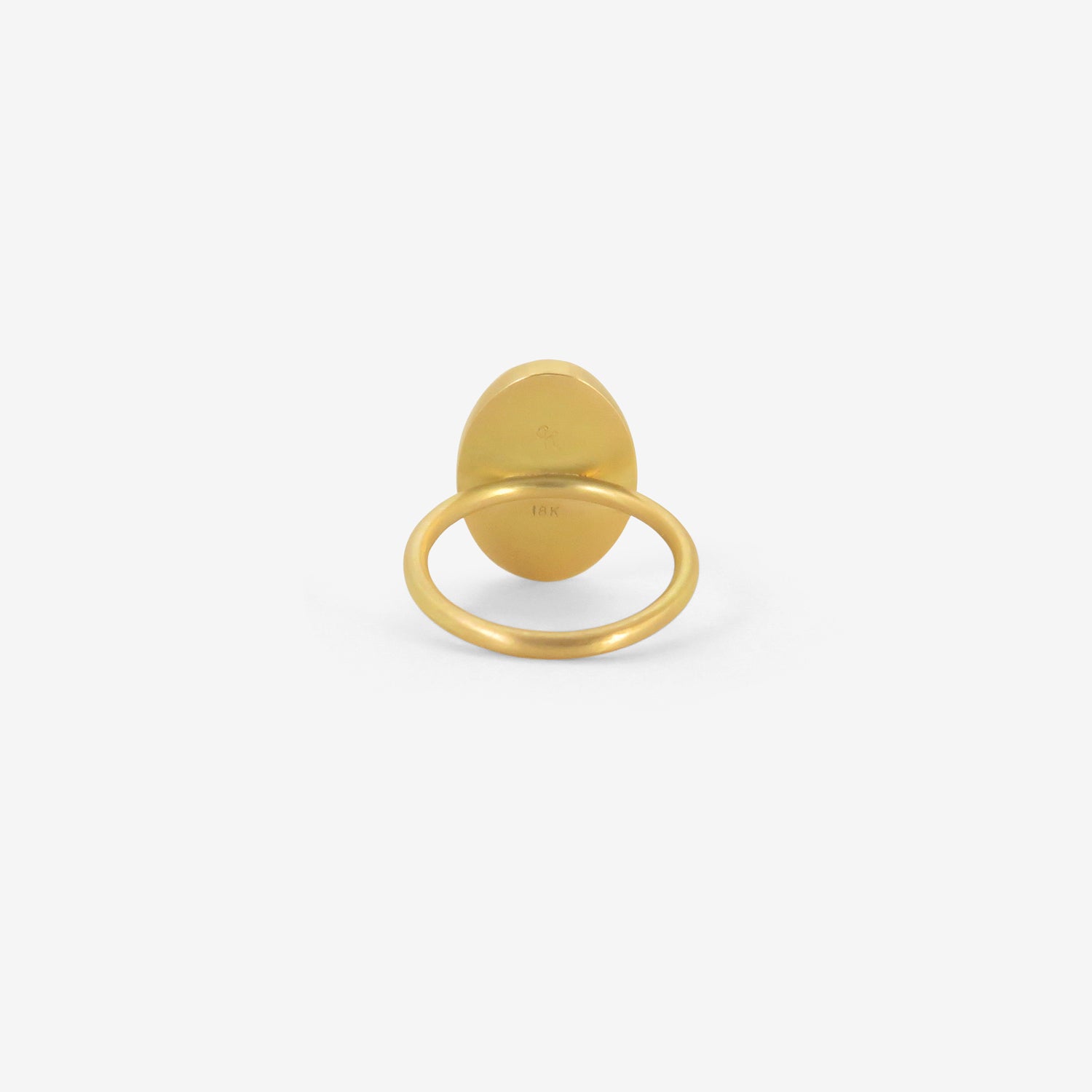 GABRIELLA KISS 18K & OVAL CABOCHON CARNELIAN RING