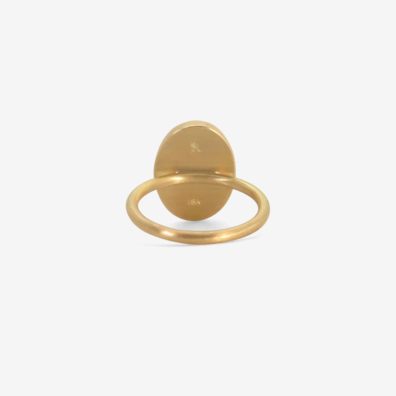 GABRIELLA KISS 18K & OVAL HESSONITE GARNET RING, 11.72CT