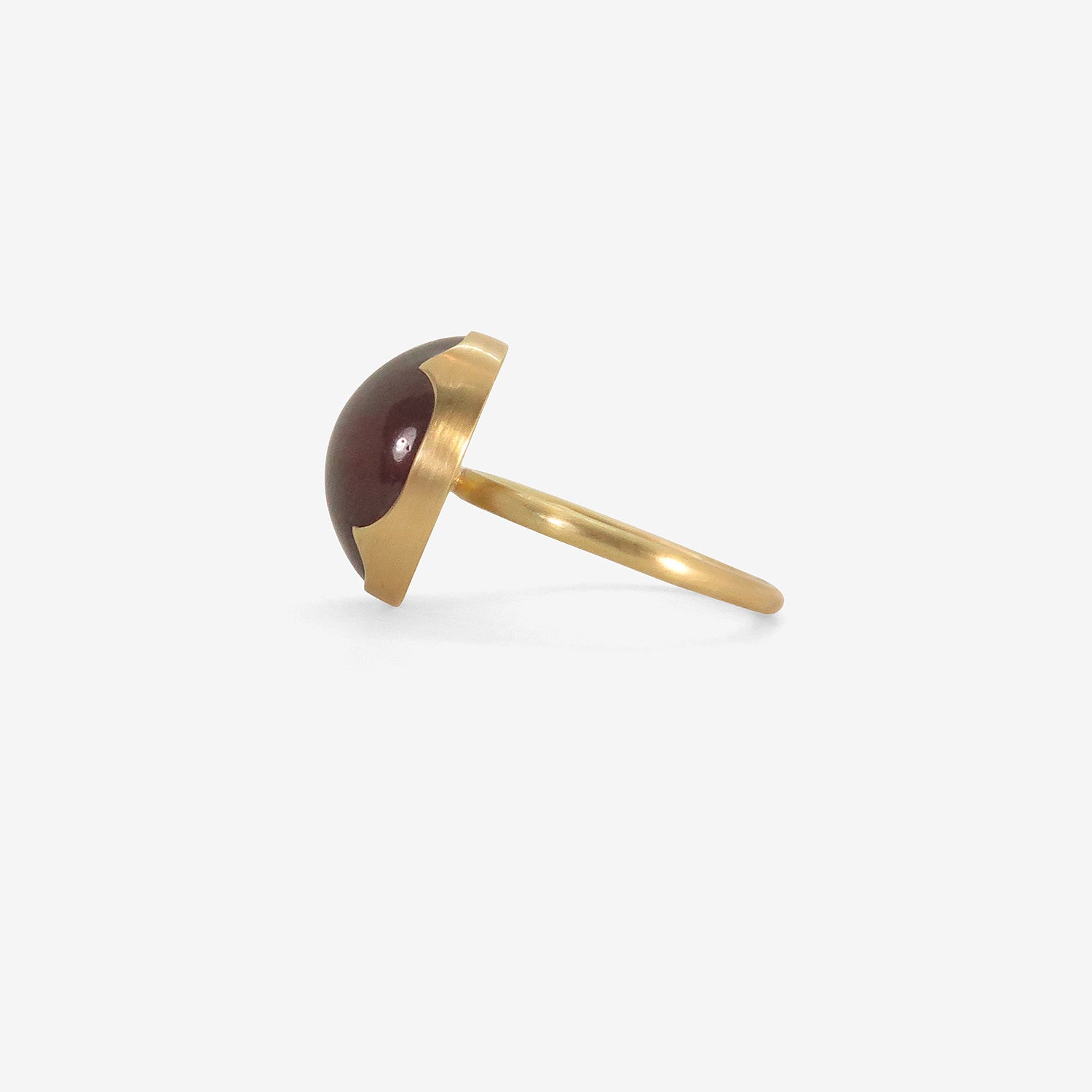 GABRIELLA KISS 18K & OVAL HESSONITE GARNET RING, 11.72CT