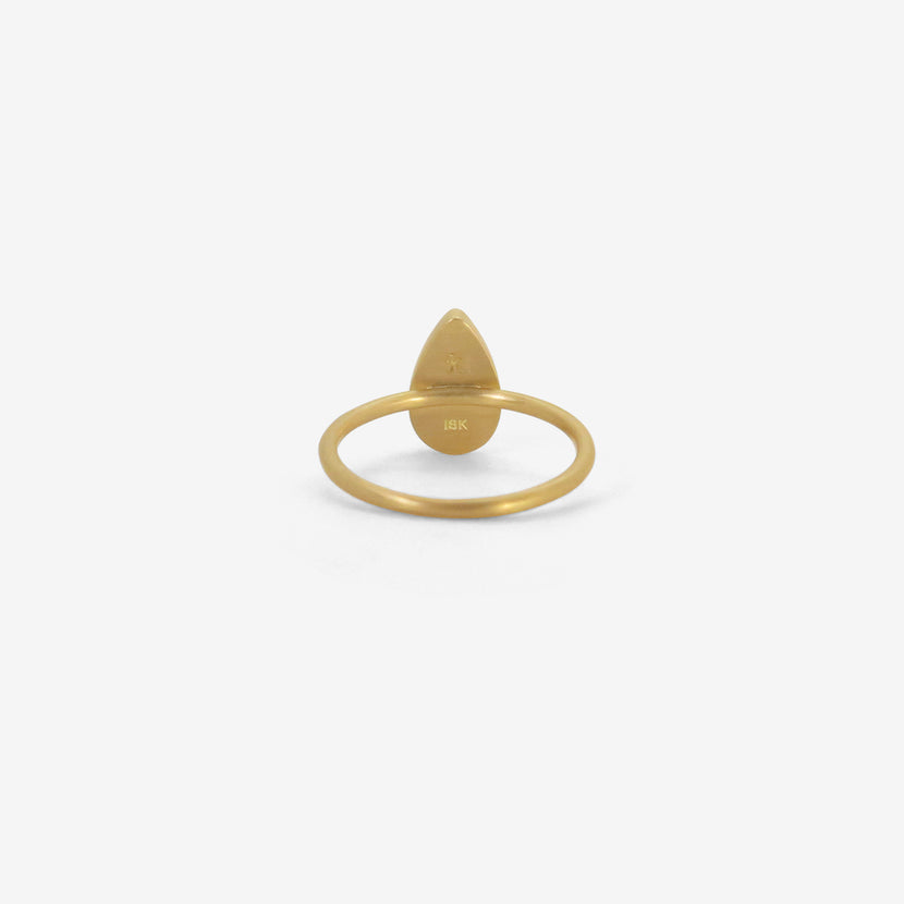 GABRIELLA KISS 18K & PEAR-SHAPED TSAVORITE RING, 12.32CT