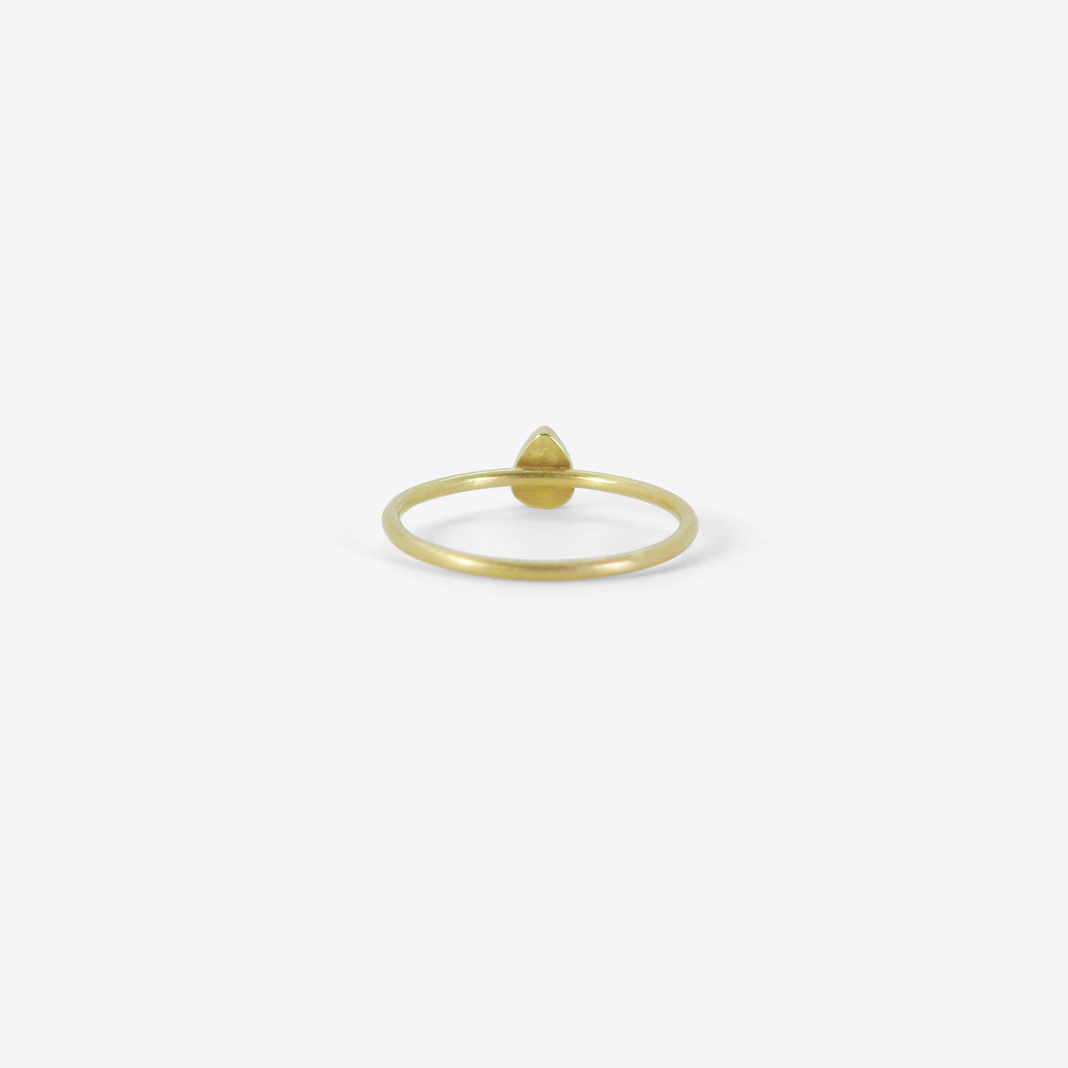 GABRIELLA KISS 18K & SMALL PEAR WHITE DIAMOND RING, 0.3CT