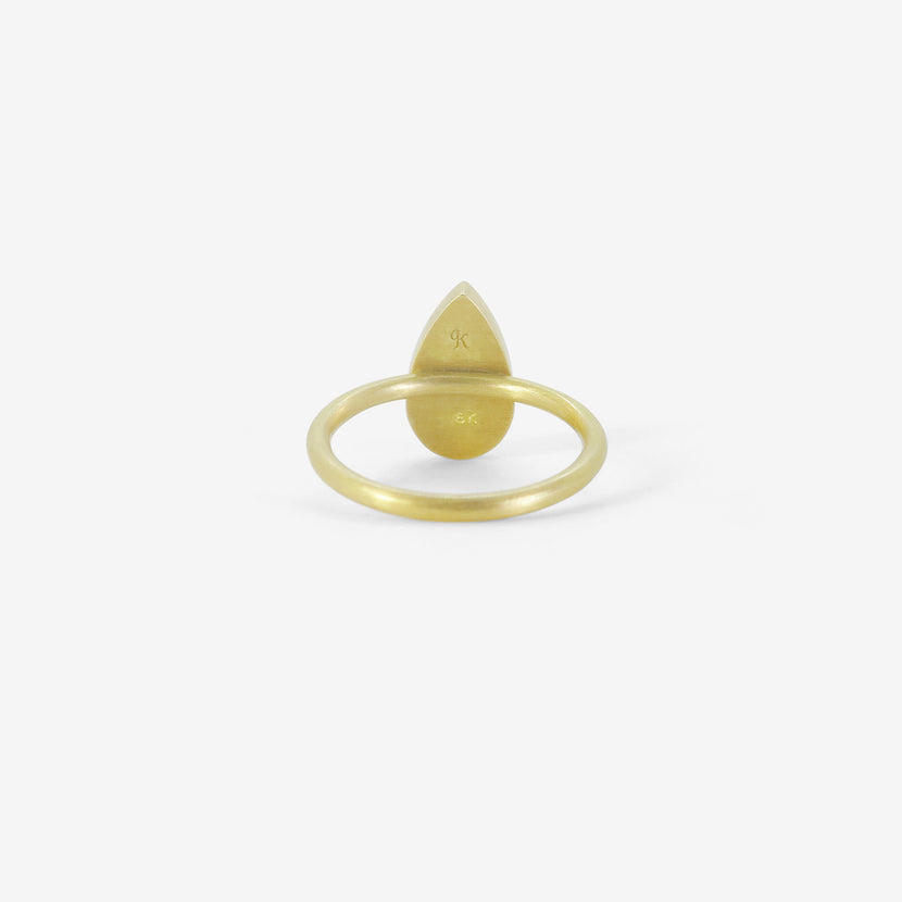 GABRIELLA KISS 18K & PEAR-SHAPED RUSTY LACY DIAMOND RING, 2.35CT