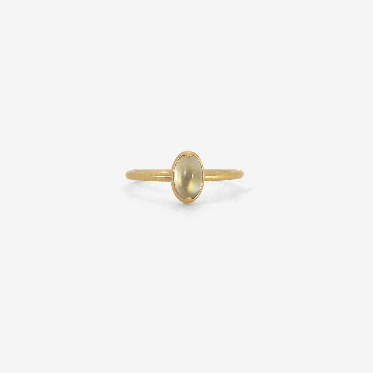 GABRIELLA KISS 18K & OVAL MOONSTONE RING, .7CT