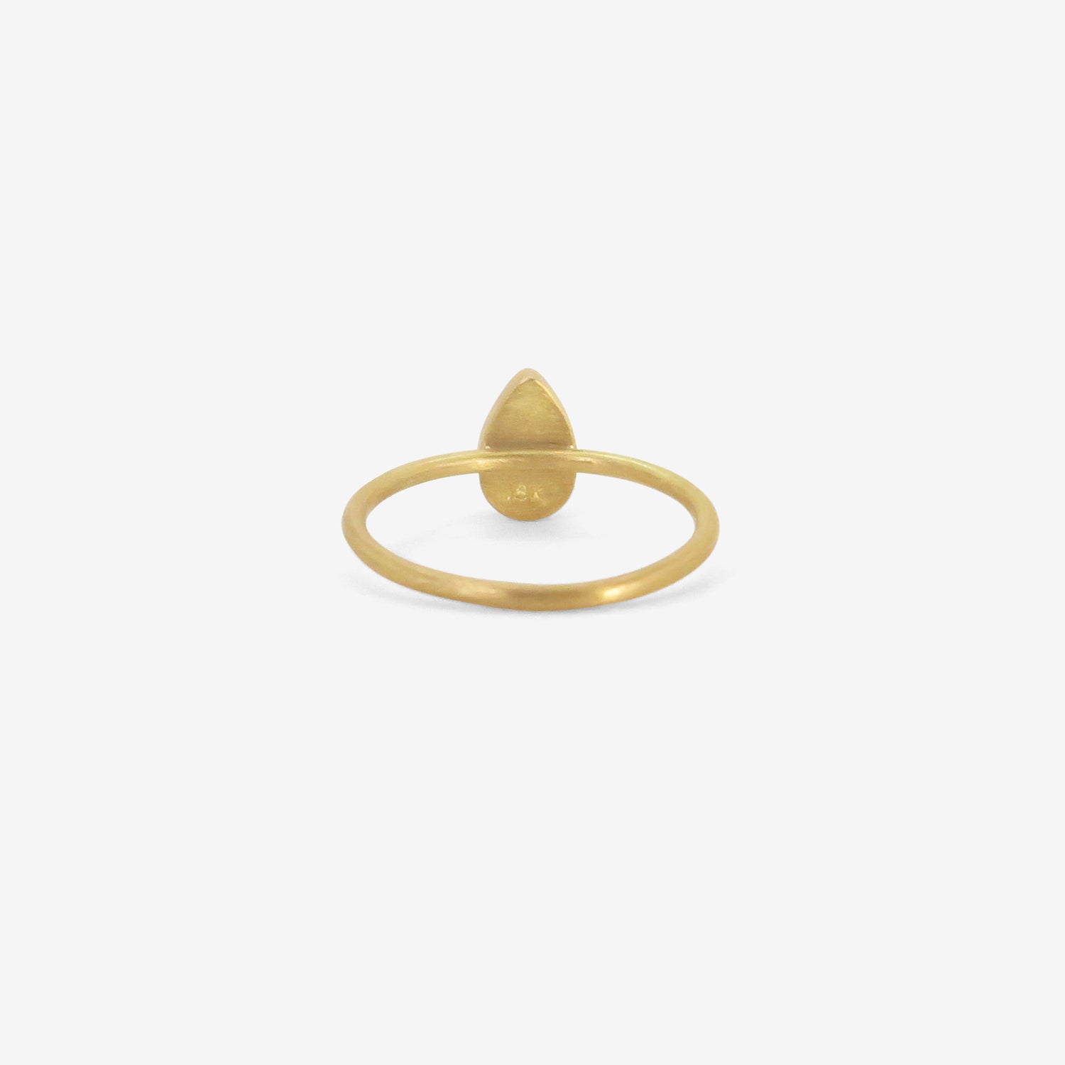 GABRIELLA KISS 18K & PEAR-SHAPED GARNET RING