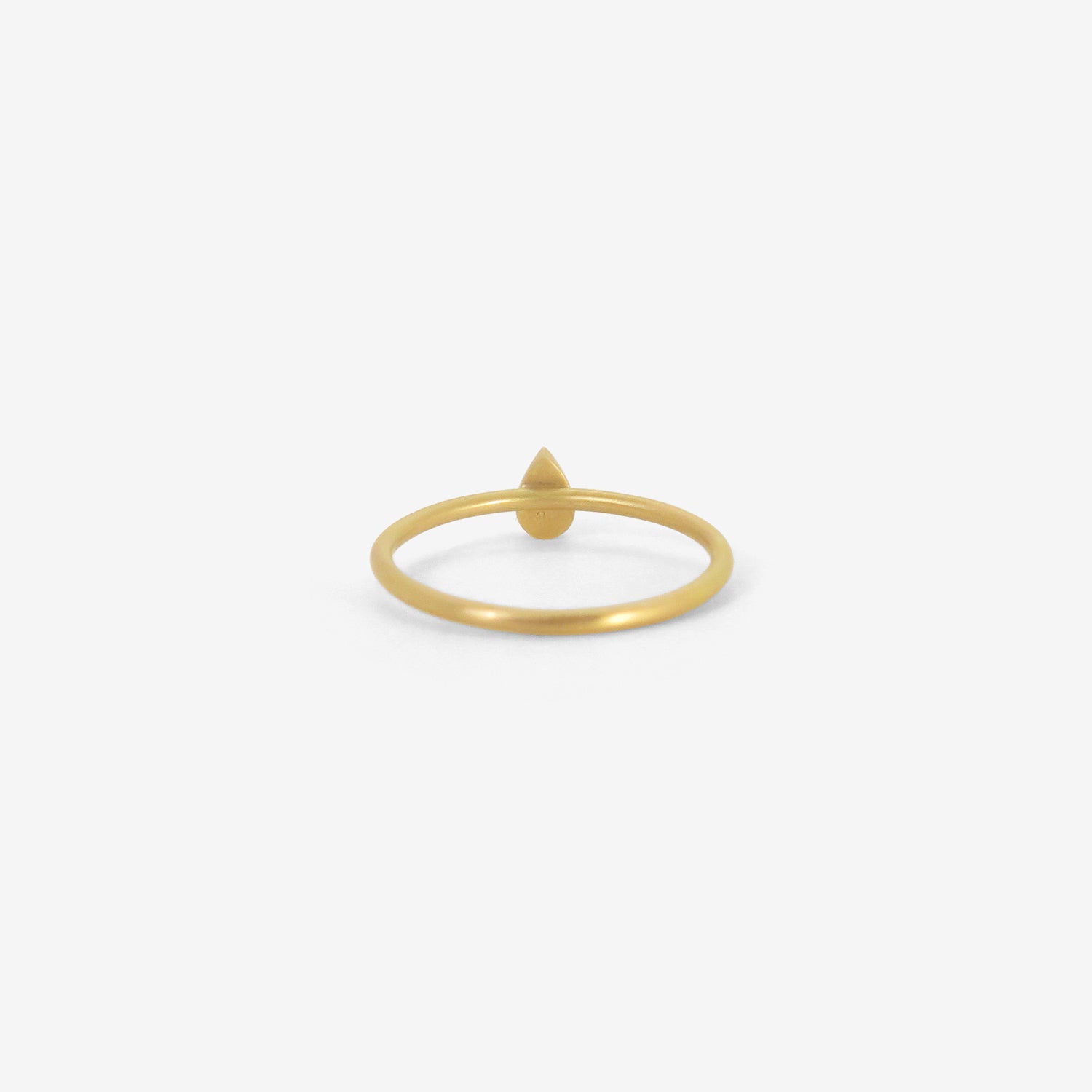 GABRIELLA KISS 18K & TINY PEAR-SHAPED RUBY RING, .2CT