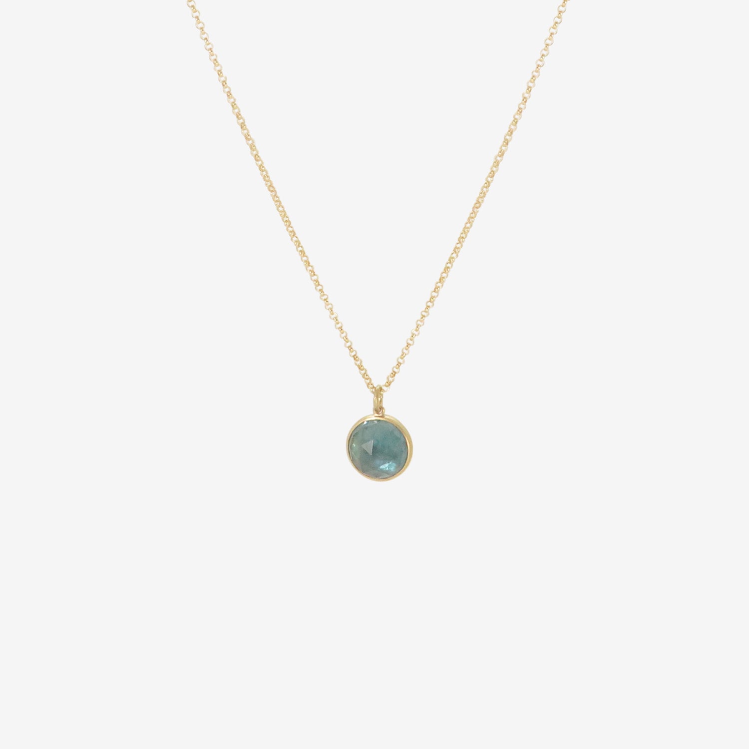 LOLA BROOKS 18K & BLUE TOURMALINE ROLY-POLY PENDANT, 6.38CT