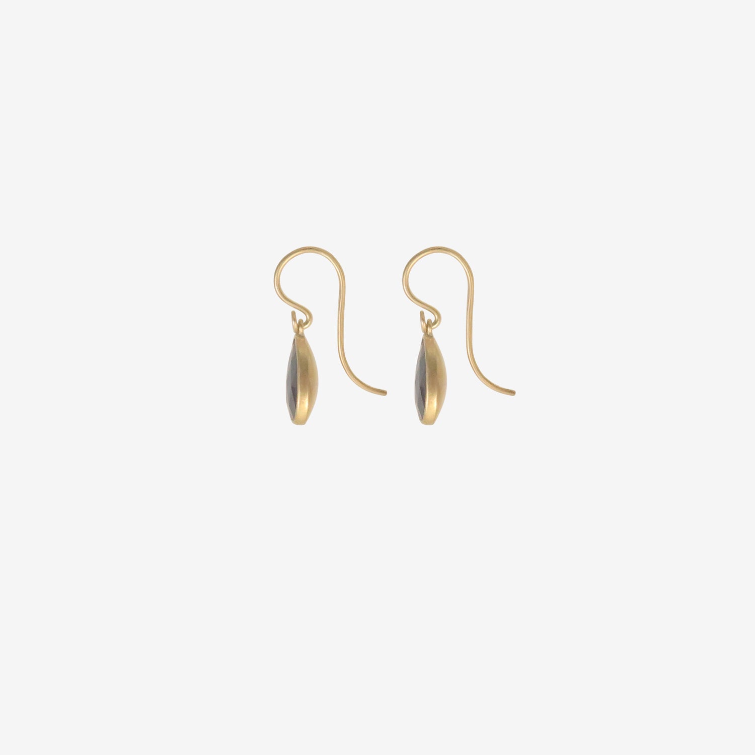 LOLA BROOKS 18K & BLUE SAPPHIRE PEBBLE EARRINGS, 3.67CT