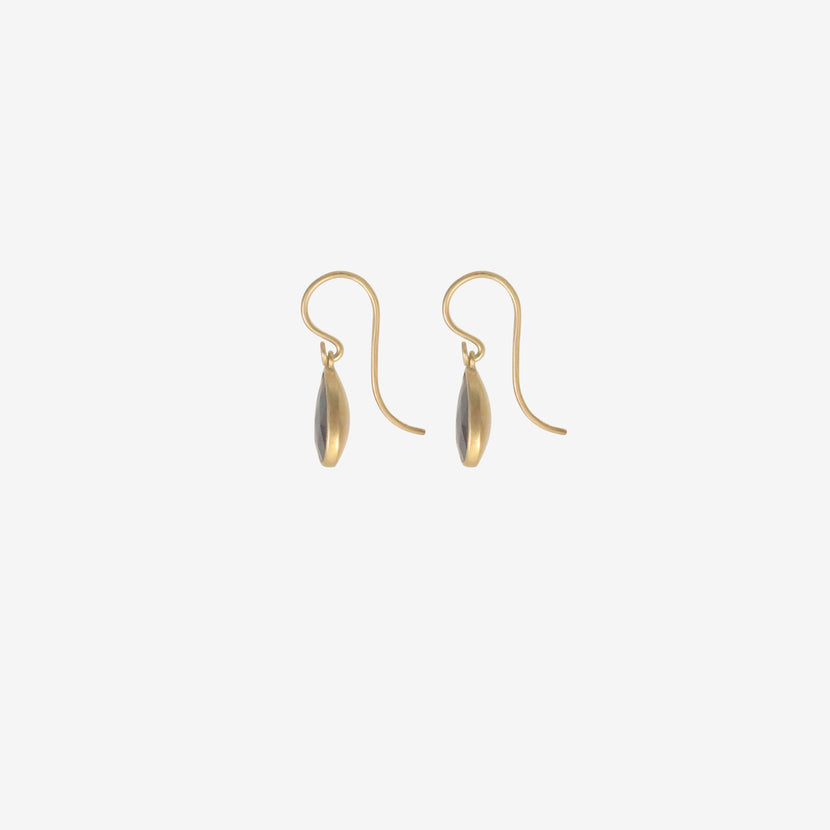 LOLA BROOKS 18K & BLUE SAPPHIRE PEBBLE EARRINGS, 3.67CT