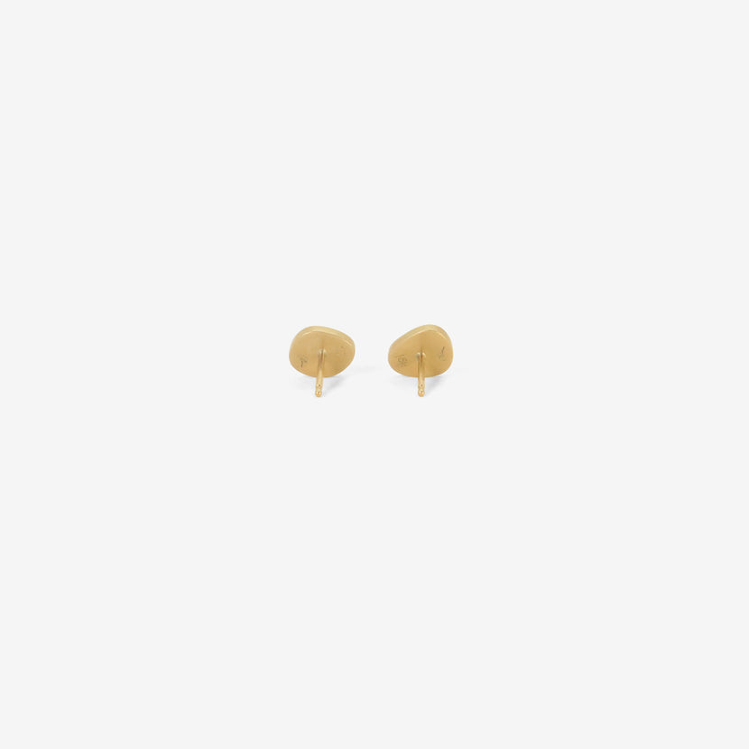 LOLA BROOKS 18K & BLUE SAPPHIRE SEQUIN PEBBLE STUDS, 1.76CT
