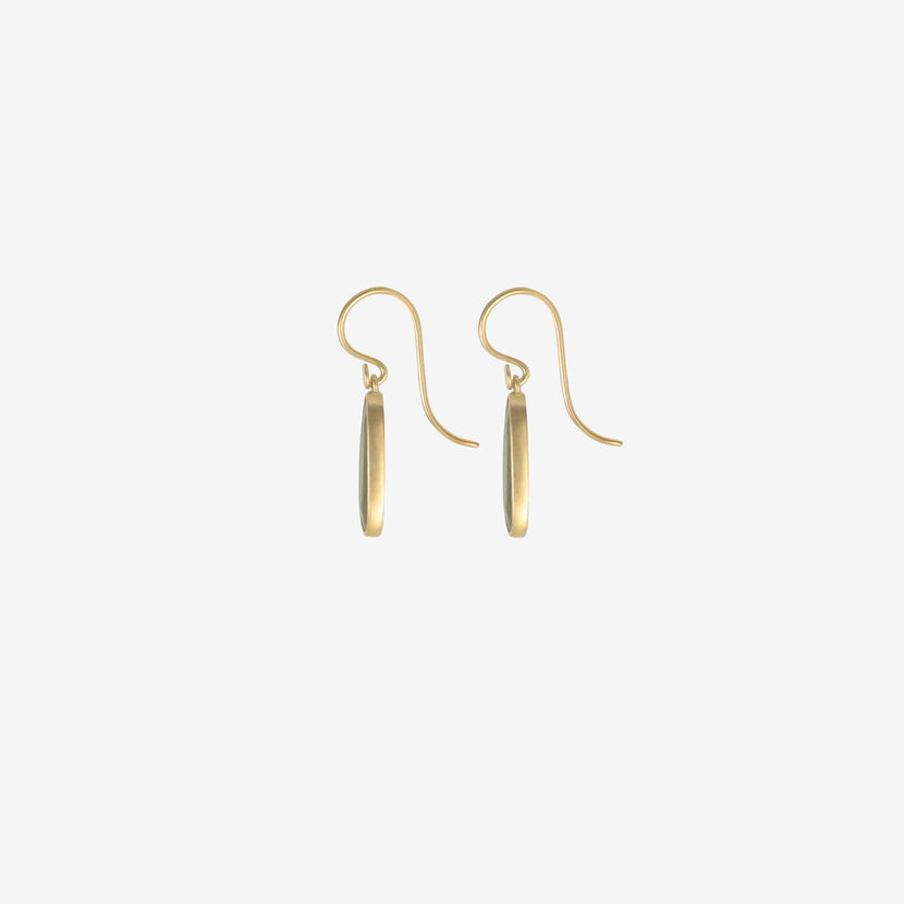 LOLA BROOKS 18K & CHROME TOURMALINE SEQUIN PEBBLE EARRINGS, 2.64CT