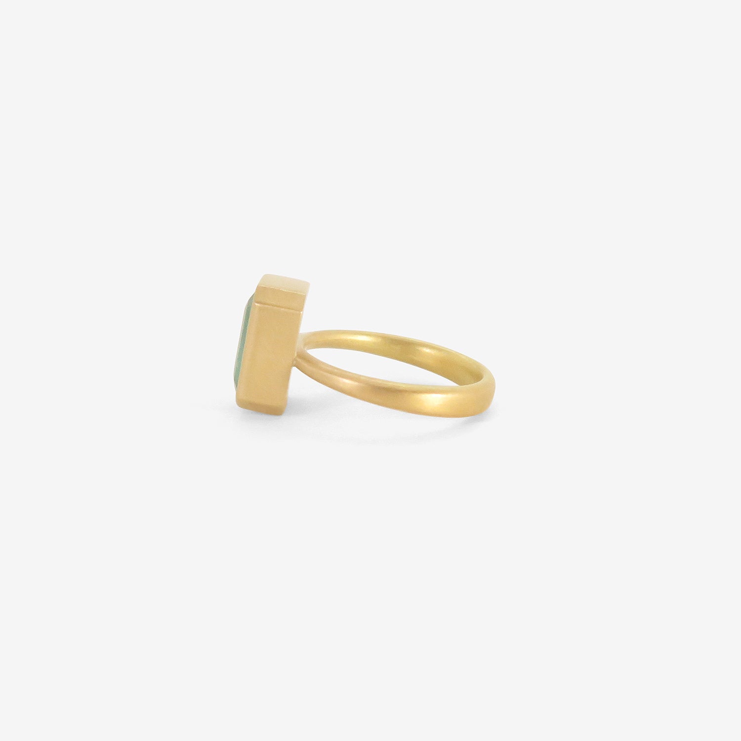 LOLA BROOKS 18K & EMERALD-CUT ZAMBIAN EMERALD RING, 4.07CT