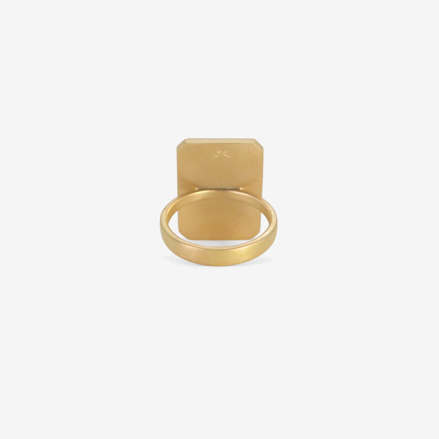 LOLA BROOKS 18K & EMERALD-CUT LAPIS RING, 12.23CT