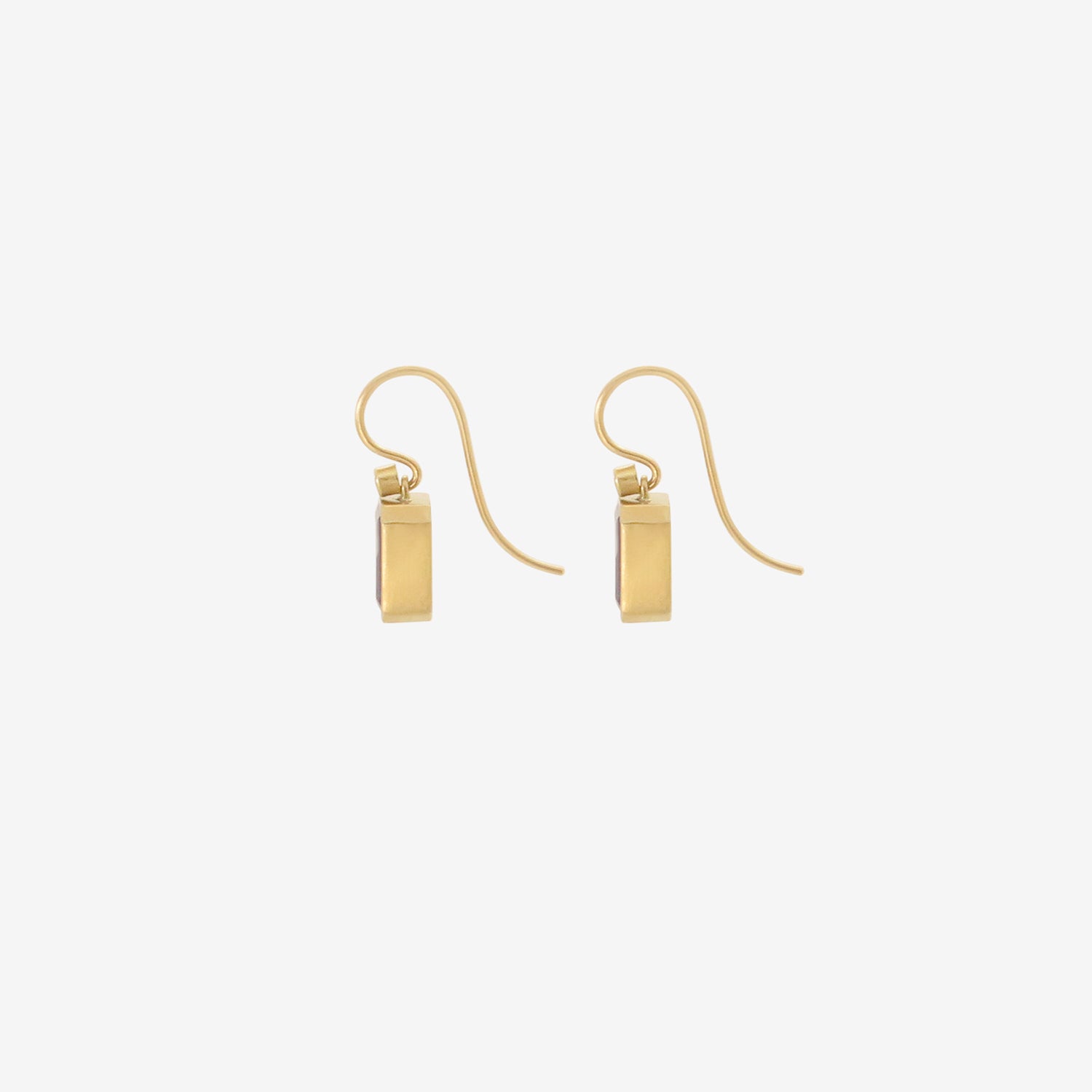LOLA BROOKS 18K & EMERALD-CUT TANZANITE EARRINGS WITH DIAMONDS