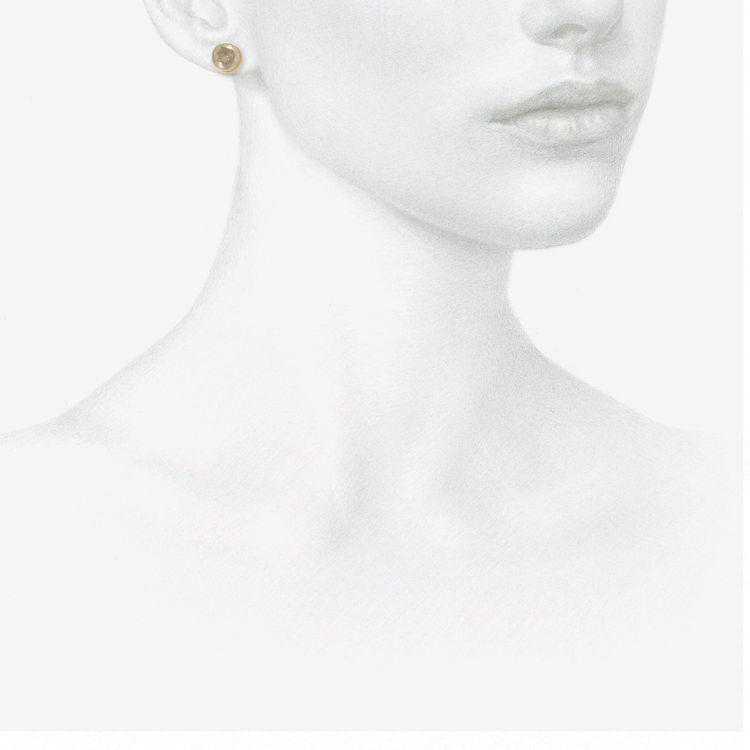 LOLA BROOKS 18K & GIANT GREY DIAMOND STUDS, 7.46CT