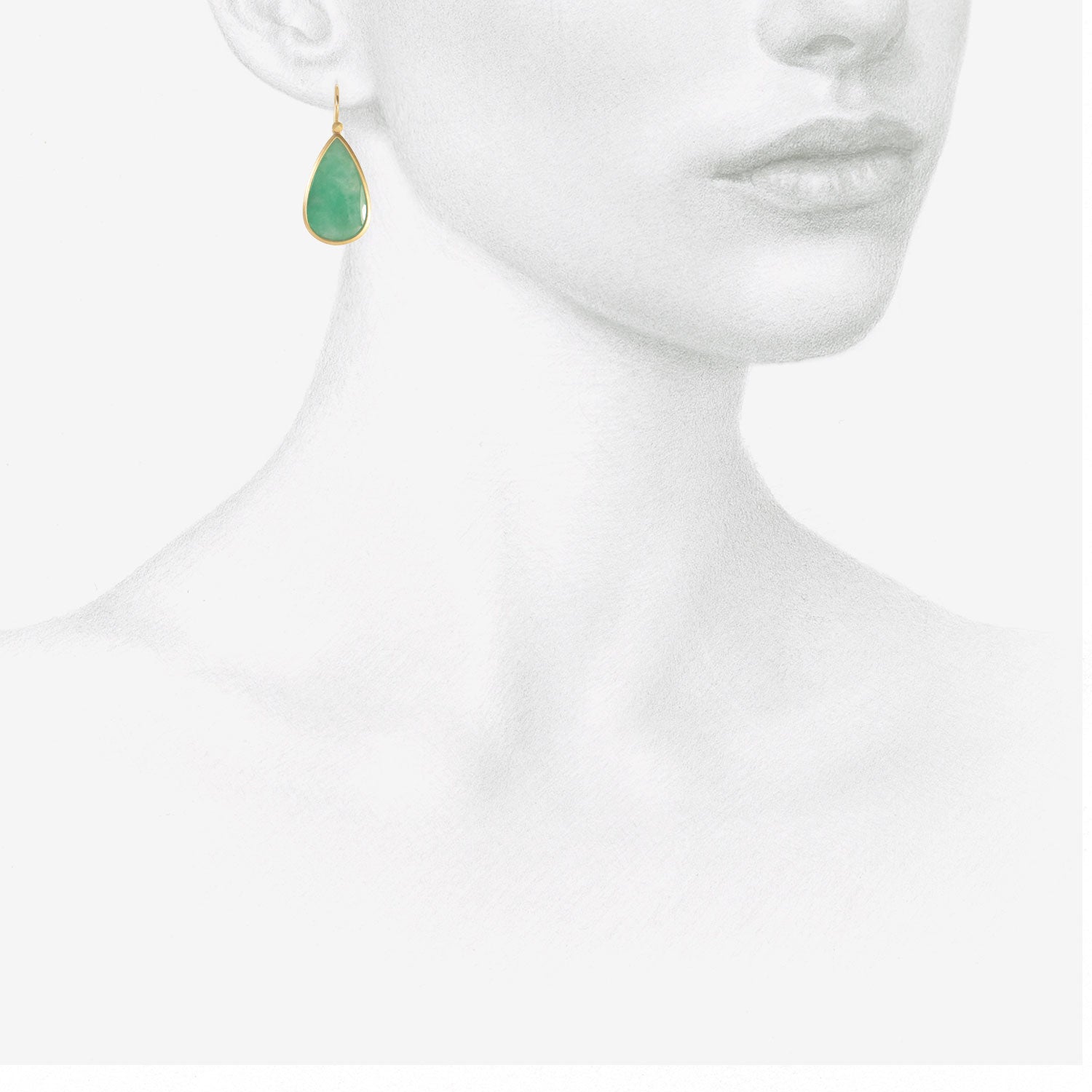 LOLA BROOKS 18K & PEAR-SHAPED BRAZILIAN EMERALD DROP EARRINGS, 22.94CT
