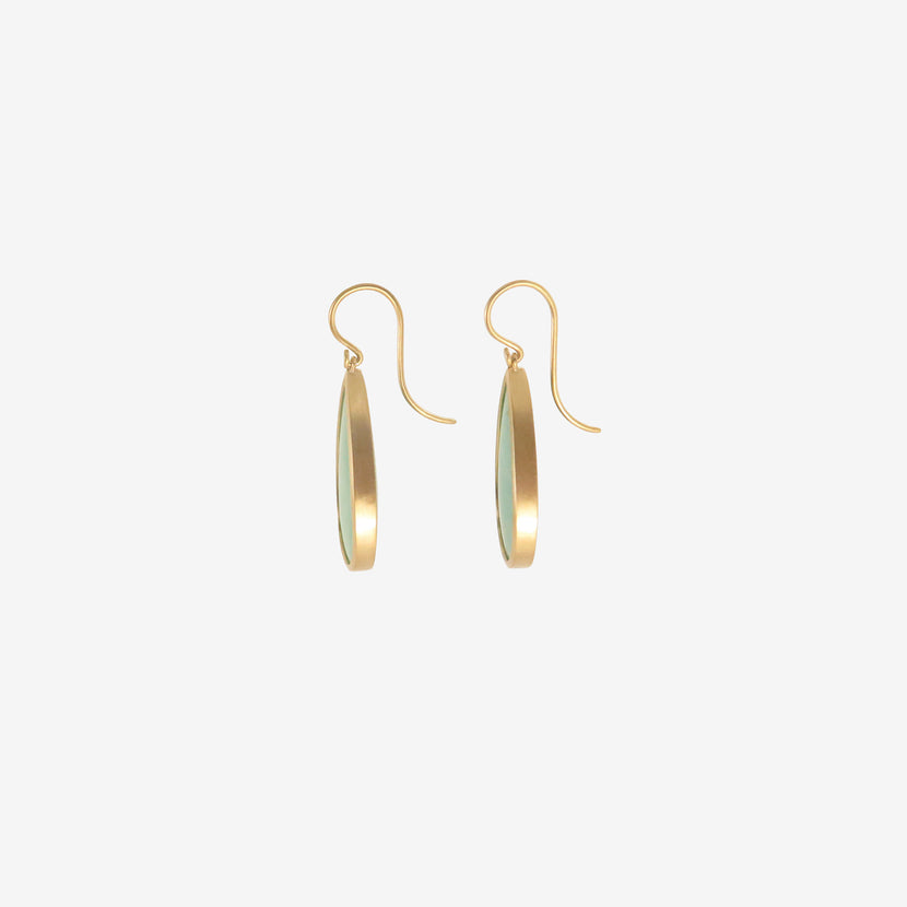 LOLA BROOKS 18K & PEAR-SHAPED BRAZILIAN EMERALD DROP EARRINGS, 22.94CT