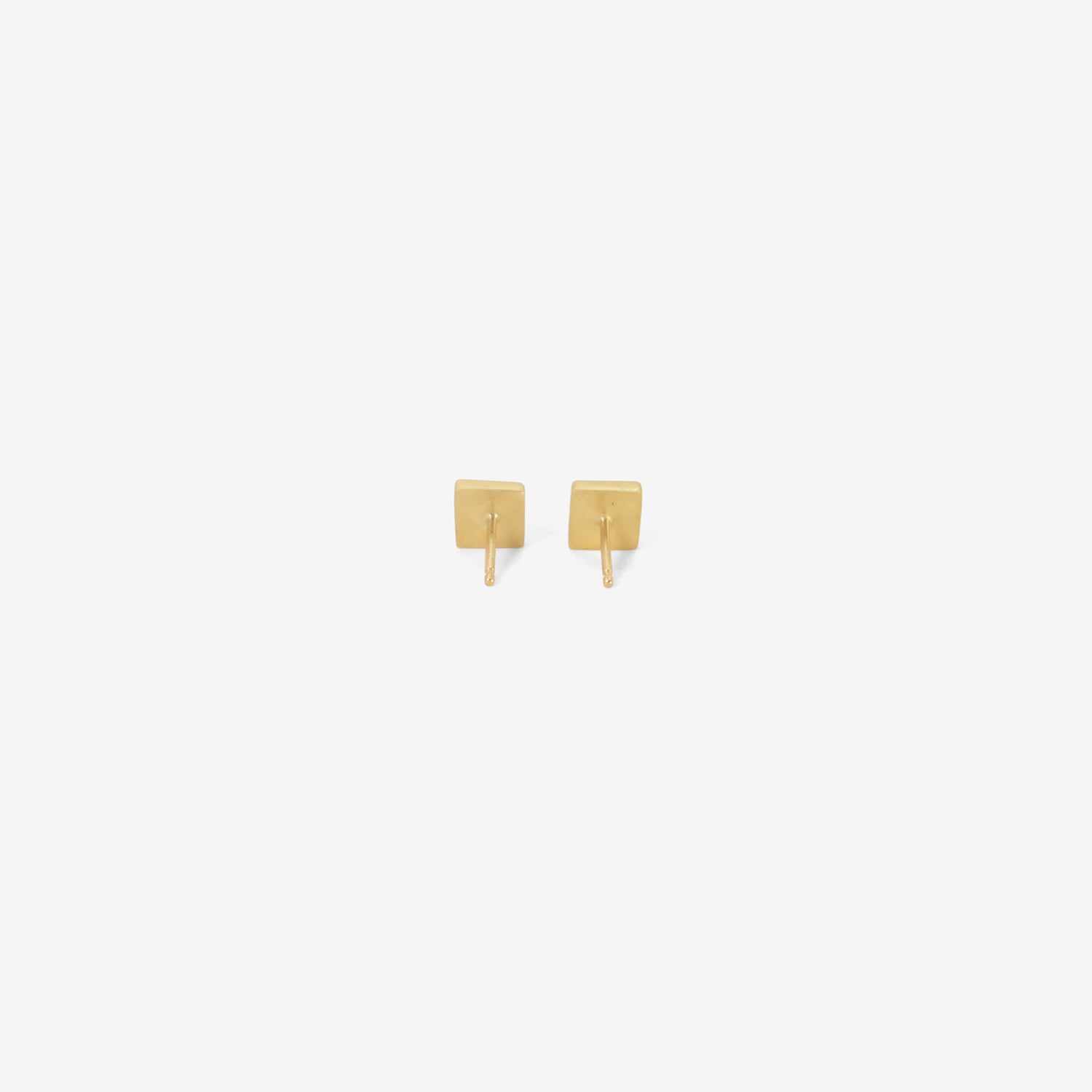LOLA BROOKS 18K & PEPPERY SQUARE DIAMOND STUDS, 2.3CT