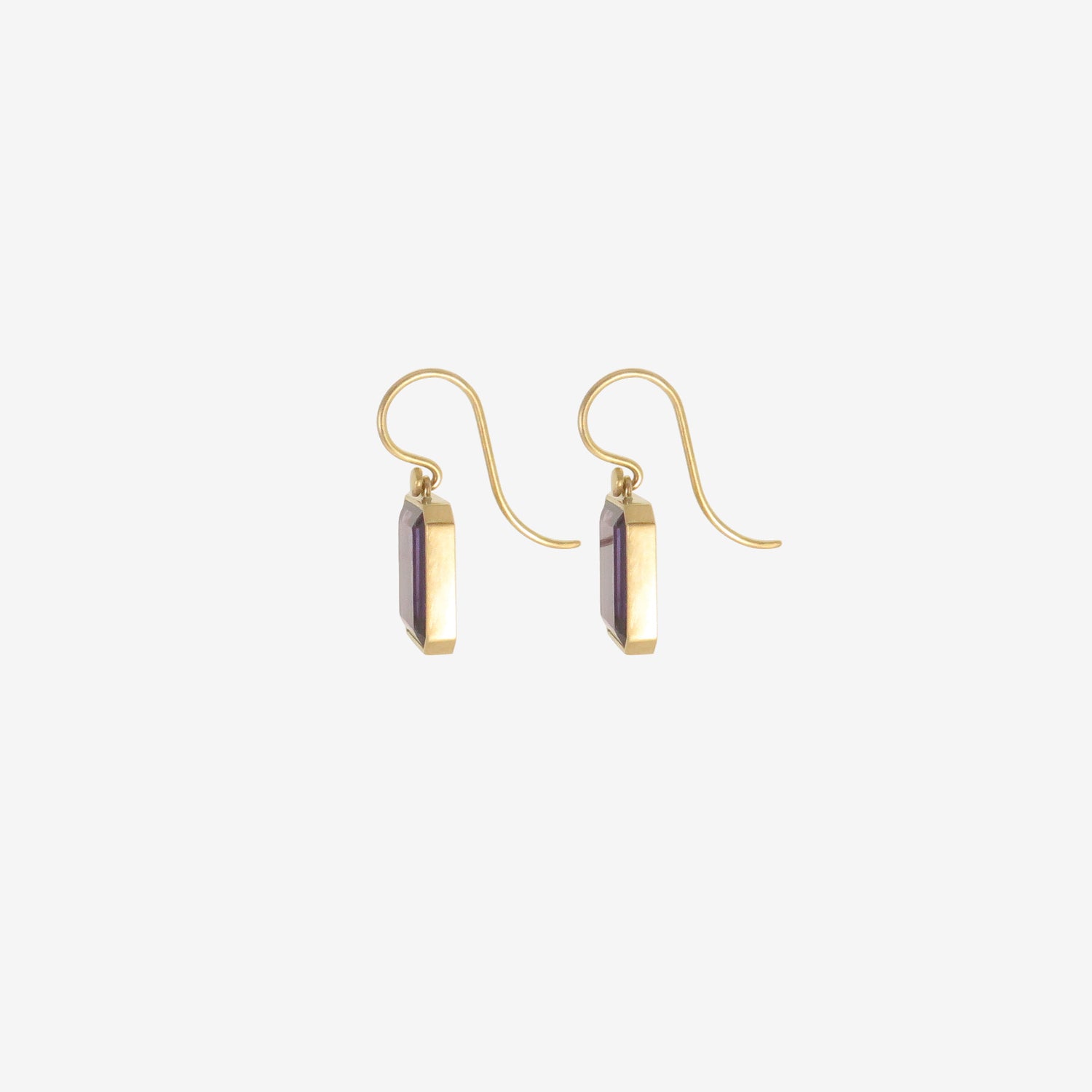 LOLA BROOKS 18K & PORTRAIT-CUT AMETHYST DROP EARRINGS, 5.97CT