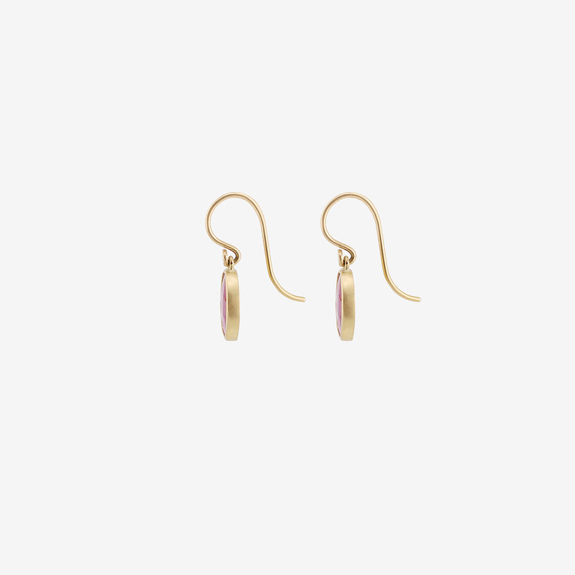 LOLA BROOKS 18K & RUBY PEBBLE DROP EARRINGS, 3.5CT