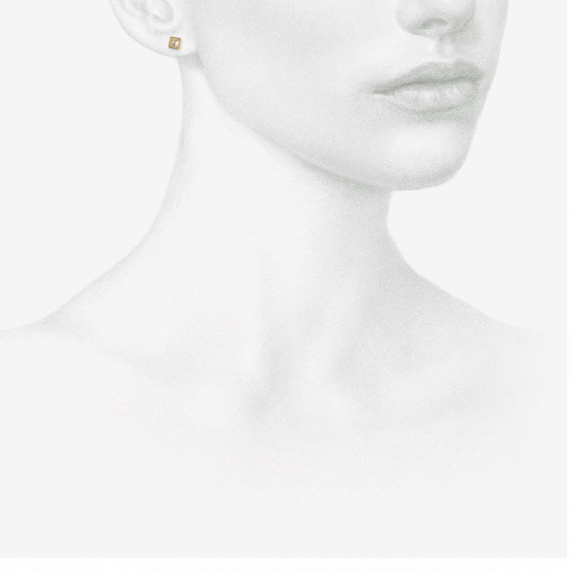 LOLA BROOKS 18K & SQUARE ICY DIAMOND STUDS, 1.81CT