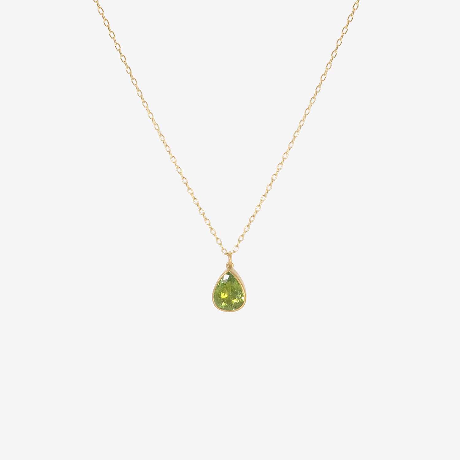 LOLA BROOKS 22K & TEARDROP-SHAPED ACID GREEN PARAIBA TOURMALINE PENDANT, 5.95CT