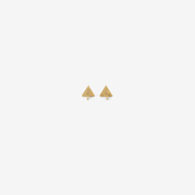 LOLA BROOKS 18K & TRIANGULAR BLUE SAPPHIRE STUDS, 1.03CT
