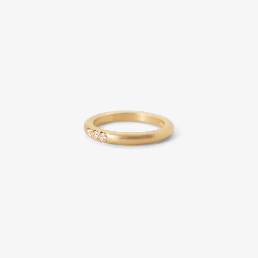 NICOLE LANDAW 14K & DIAMOND 2.75MM 'I LOVE YOU' BAND, .22CT