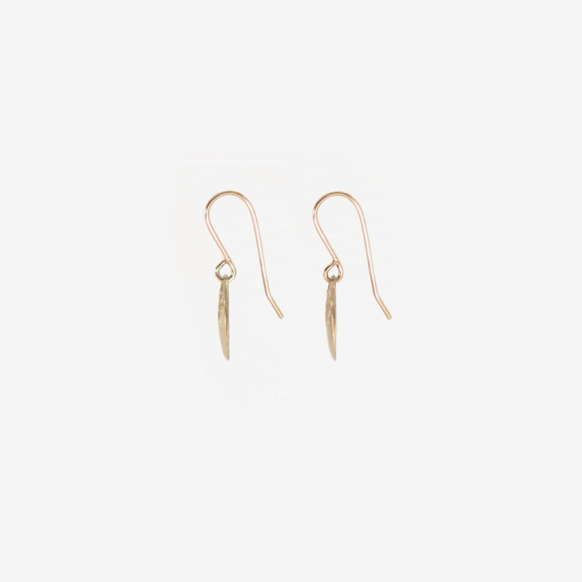 NICOLE LANDAW 14K MINI FRENCH LACE EARRINGS