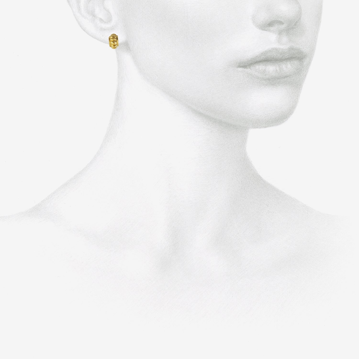 PROUNIS 22K MELON HUGA HOOPS