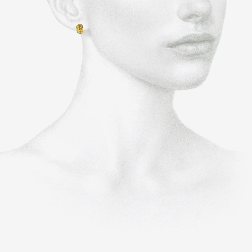 PROUNIS 22K MELON HUGA HOOPS