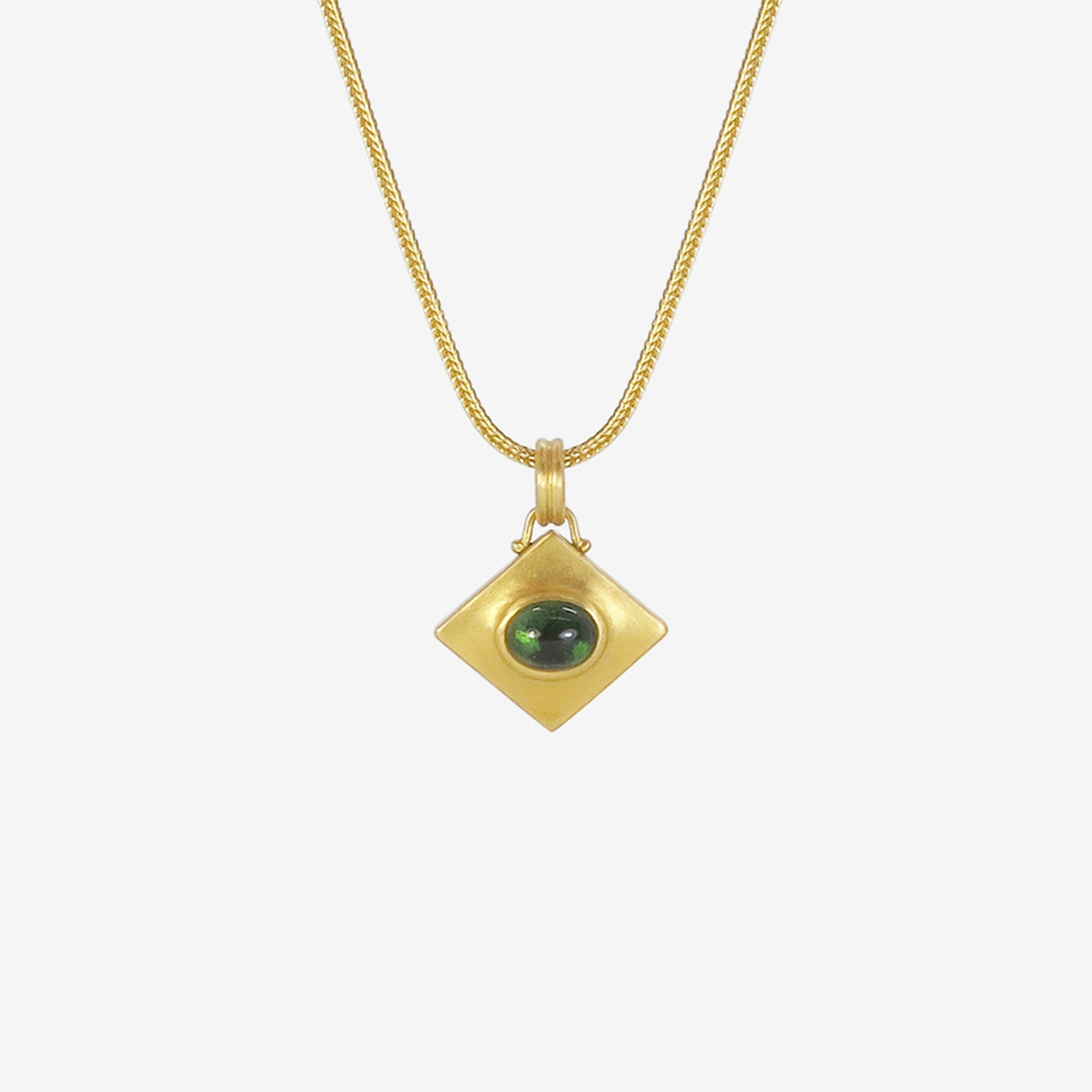 PROUNIS 22K & GREEN TOURMALINE QUAD PENDANT