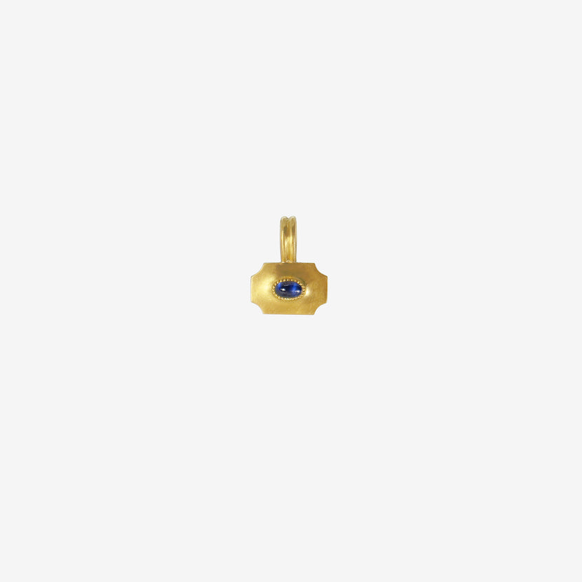 PROUNIS 22K & BLUE SAPPHIRE SMALL ODE PENDANT